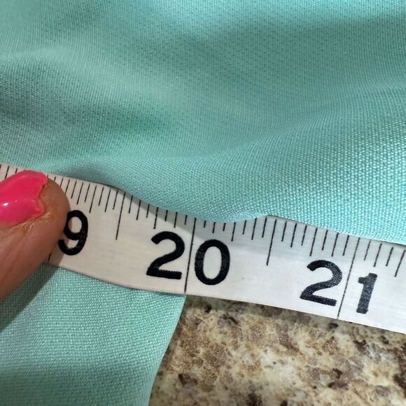 Fitted Blue Blouse with Short Sleeves - Picture 4 of 9